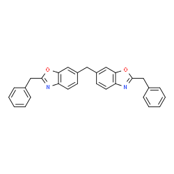 ChemSpider 2D Image | 6,6'-Methylenebis(2-benzyl-1,3-benzoxazole) | C29H22N2O2