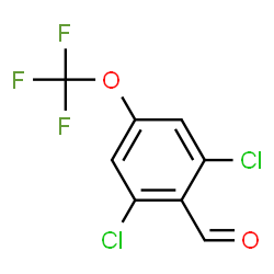 ChemSpider 2D Image | 2,6-Dichloro-4-(trifluoromethoxy)benzaldehyde | C8H3Cl2F3O2