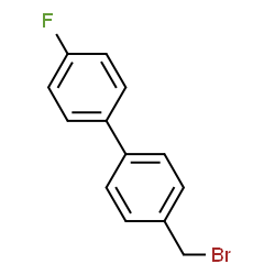 ChemSpider 2D Image | 4-(Bromomethyl)-4'-fluorobiphenyl | C13H10BrF
