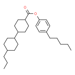ChemSpider 2D Image | 4-Pentylphenyl 4'-propyl-1,1'-bi(cyclohexyl)-4-carboxylate | C27H42O2