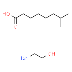 ChemSpider 2D Image | 7-Methyloctanoic acid - 2-aminoethanol (1:1) | C11H25NO3