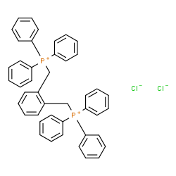 ChemSpider 2D Image | [1,2-Phenylenebis(methylene)]bis(triphenylphosphonium) dichloride | C44H38Cl2P2