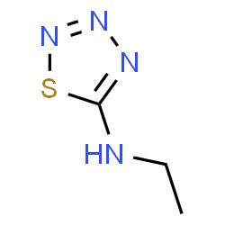 ChemSpider 2D Image | N-Ethyl-1,2,3,4-thiatriazol-5-amine | C3H6N4S