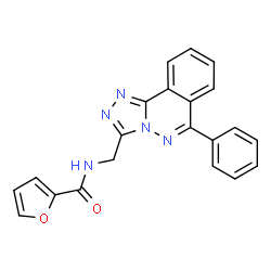 ChemSpider 2D Image | N-[(6-Phenyl[1,2,4]triazolo[3,4-a]phthalazin-3-yl)methyl]-2-furamide | C21H15N5O2