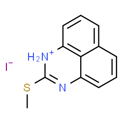 ChemSpider 2D Image | 2-(Methylsulfanyl)-1H-perimidin-1-ium iodide | C12H11IN2S