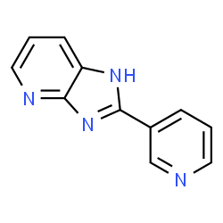 ChemSpider 2D Image | 2-(3-PYRIDYL)-7-AZABENZIMIDAZOLE | C11H8N4