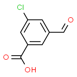 ChemSpider 2D Image | 3-Chloro-5-formylbenzoic acid | C8H5ClO3
