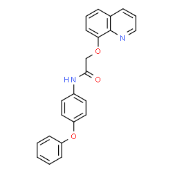 ChemSpider 2D Image | N-(4-Phenoxyphenyl)-2-(8-quinolinyloxy)acetamide | C23H18N2O3