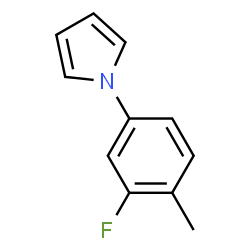 ChemSpider 2D Image | 1-(3-Fluoro-4-methylphenyl)-1H-pyrrole | C11H10FN