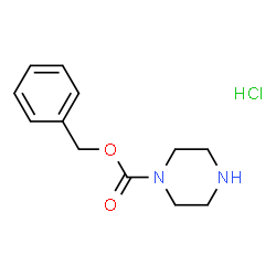 ChemSpider 2D Image | Benzyl piperazine-1-carboxylate hydrochloride | C12H17ClN2O2