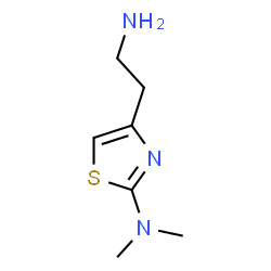 ChemSpider 2D Image | 4-(2-Aminoethyl)-N,N-dimethyl-1,3-thiazol-2-amine | C7H13N3S