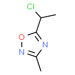 ChemSpider 2D Image | 5-(1-Chloroethyl)-3-methyl-1,2,4-oxadiazole | C5H7ClN2O