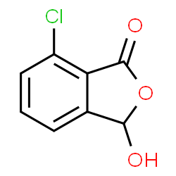 ChemSpider 2D Image | 7-Chloro-3-hydroxy-2-benzofuran-1(3H)-one | C8H5ClO3