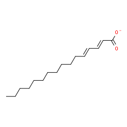 ChemSpider 2D Image | 7Z,10Z-Hexadecadienoate | C16H27O2