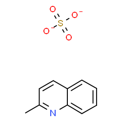 ChemSpider 2D Image | 2-methylquinoline sulfate | C10H9NO4S