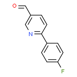 ChemSpider 2D Image | 6-(4-Fluorophenyl)nicotinaldehyde | C12H8FNO