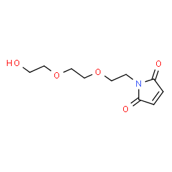 ChemSpider 2D Image | 8-(N-maleimidyl)-3,6-dioxaoctan-1-ol | C10H15NO5