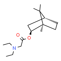 ChemSpider 2D Image | (1R,2S,4R)-1,7,7-Trimethylbicyclo[2.2.1]hept-2-yl N,N-diethylglycinate | C16H29NO2