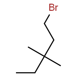 ChemSpider 2D Image | 1-Bromo-3,3-dimethylpentane | C7H15Br