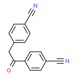ChemSpider 2D Image | 4,4'-(1-Oxo-1,2-ethanediyl)dibenzonitrile | C16H10N2O