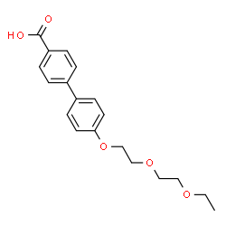 ChemSpider 2D Image | 4'-[2-(2-Ethoxyethoxy)ethoxy]-4-biphenylcarboxylic acid | C19H22O5