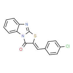ChemSpider 2D Image | 2-(4-Chloro-benzylidene)-benzo[4,5]imidazo[2,1-b]thiazol-3-one | C16H9ClN2OS