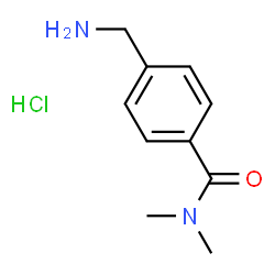 ChemSpider 2D Image | 4-(Aminomethyl)-N,N-dimethylbenzamide hydrochloride | C10H15ClN2O