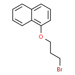 ChemSpider 2D Image | 1-(3-Bromopropoxy)naphthalene | C13H13BrO