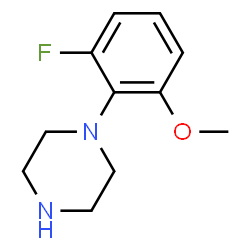 ChemSpider 2D Image | 1-(2-Fluoro-6-methoxyphenyl)piperazine | C11H15FN2O