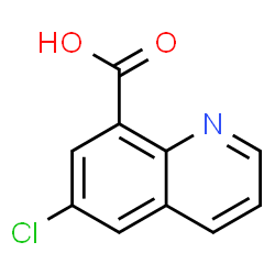 ChemSpider 2D Image | 6-Chloro-8-quinolinecarboxylic acid | C10H6ClNO2