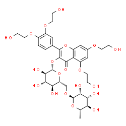 ChemSpider 2D Image | tetra-O-(?-hydroxyethyl)rutoside | C35H46O20
