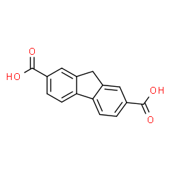 ChemSpider 2D Image | 9H-Fluorene-2,7-dicarboxylic acid | C15H10O4