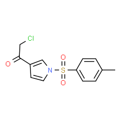 ChemSpider 2D Image | 2-Chloro-1-[1-[(4-methylphenyl)sulfonyl]-1H-pyrrol-3-yl]ethanone | C13H12ClNO3S