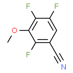 ChemSpider 2D Image | 2,4,5-Trifluoro-3-methoxybenzonitrile | C8H4F3NO