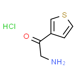 ChemSpider 2D Image | 2-Amino-1-(3-thienyl)ethanone hydrochloride (1:1) | C6H8ClNOS