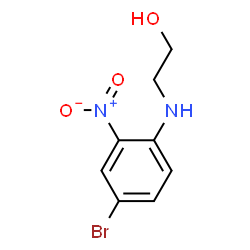 ChemSpider 2D Image | 2-((4-bromo-2-nitrophenyl)amino)ethanol | C8H9BrN2O3