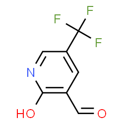 ChemSpider 2D Image | 2-Hydroxy-5-(trifluoromethyl)nicotinaldehyde | C7H4F3NO2