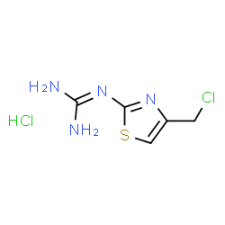 ChemSpider 2D Image | Guanidine, [4-(chloromethyl)-2-thiazolyl]-, hydrochloride | C5H8Cl2N4S