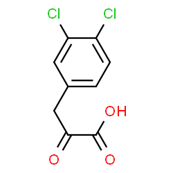 ChemSpider 2D Image | 3-(3,4-Dichlorophenyl)-2-oxopropanoic acid | C9H6Cl2O3