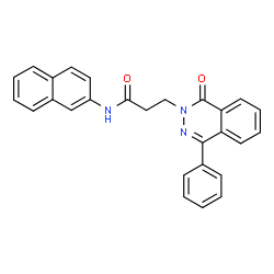 ChemSpider 2D Image | N-(2-Naphthyl)-3-(1-oxo-4-phenyl-2(1H)-phthalazinyl)propanamide | C27H21N3O2