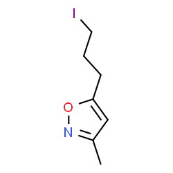 ChemSpider 2D Image | 5-(3-Iodopropyl)-3-methyl-1,2-oxazole | C7H10INO