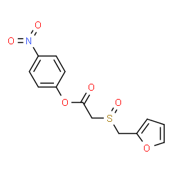 ChemSpider 2D Image | 4-Nitrophenyl 2-(furfurylsulfinyl)acetate | C13H11NO6S