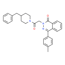 ChemSpider 2D Image | 2-[2-(4-Benzyl-1-piperidinyl)-2-oxoethyl]-4-(4-methylphenyl)-1(2H)-phthalazinone | C29H29N3O2