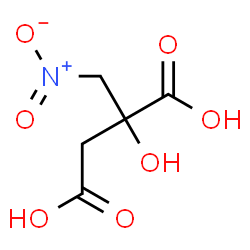 ChemSpider 2D Image | 2-Hydroxy-2-(nitromethyl)succinic acid | C5H7NO7