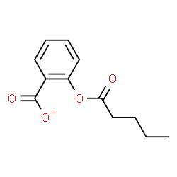 ChemSpider 2D Image | 2-(Pentanoyloxy)benzoate | C12H13O4