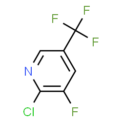 ChemSpider 2D Image | 2-Chloro-3-fluoro-5-(trifluoromethyl)pyridine | C6H2ClF4N