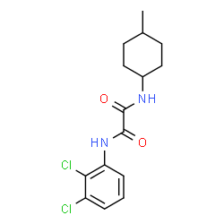 ChemSpider 2D Image | N-(2,3-Dichlorophenyl)-N'-(4-methylcyclohexyl)ethanediamide | C15H18Cl2N2O2