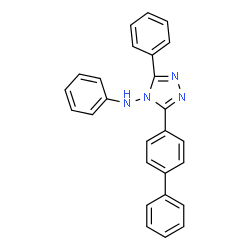 ChemSpider 2D Image | 3-(4-Biphenylyl)-N,5-diphenyl-4H-1,2,4-triazol-4-amine | C26H20N4