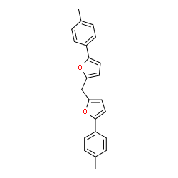ChemSpider 2D Image | 2,2'-Methylenebis[5-(4-methylphenyl)furan] | C23H20O2