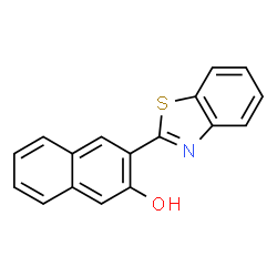 ChemSpider 2D Image | 3-(1,3-Benzothiazol-2-yl)-2-naphthol | C17H11NOS